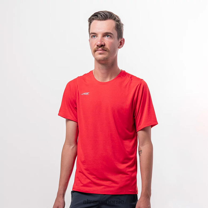 Altra ZZJJLB310 CORE SHORT SLEEVE TEE Men Tops Fiery Red Heather