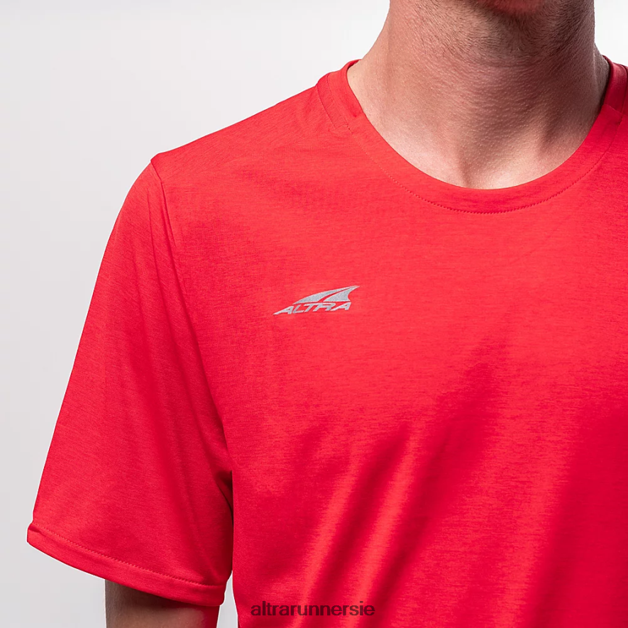 Altra ZZJJLB310 CORE SHORT SLEEVE TEE Men Tops Fiery Red Heather