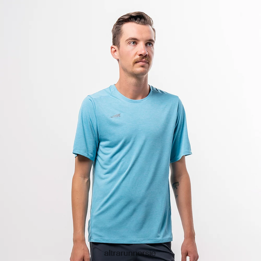 Altra ZZJJLB311 CORE SHORT SLEEVE TEE Men Tops Delphinium Blue Heather