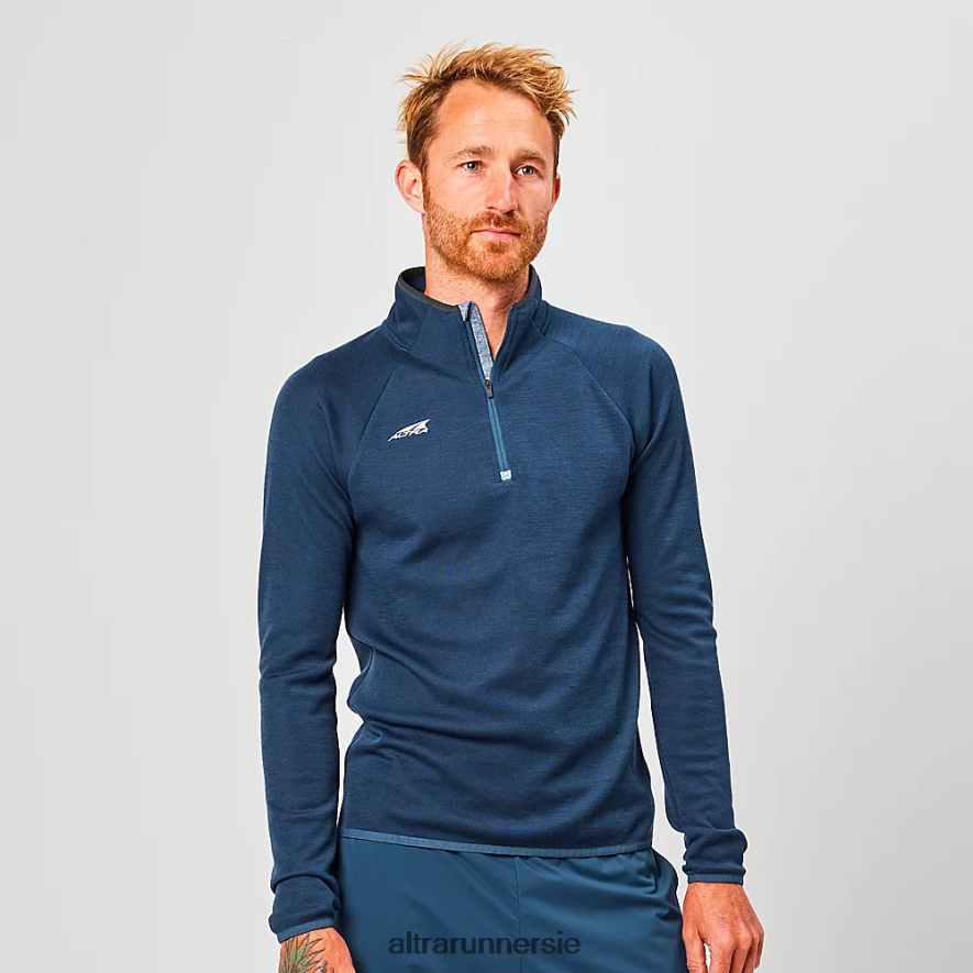 Altra ZZJJLB312 CORE MERINO WOOL 1/2 ZIP Men Tops Navy