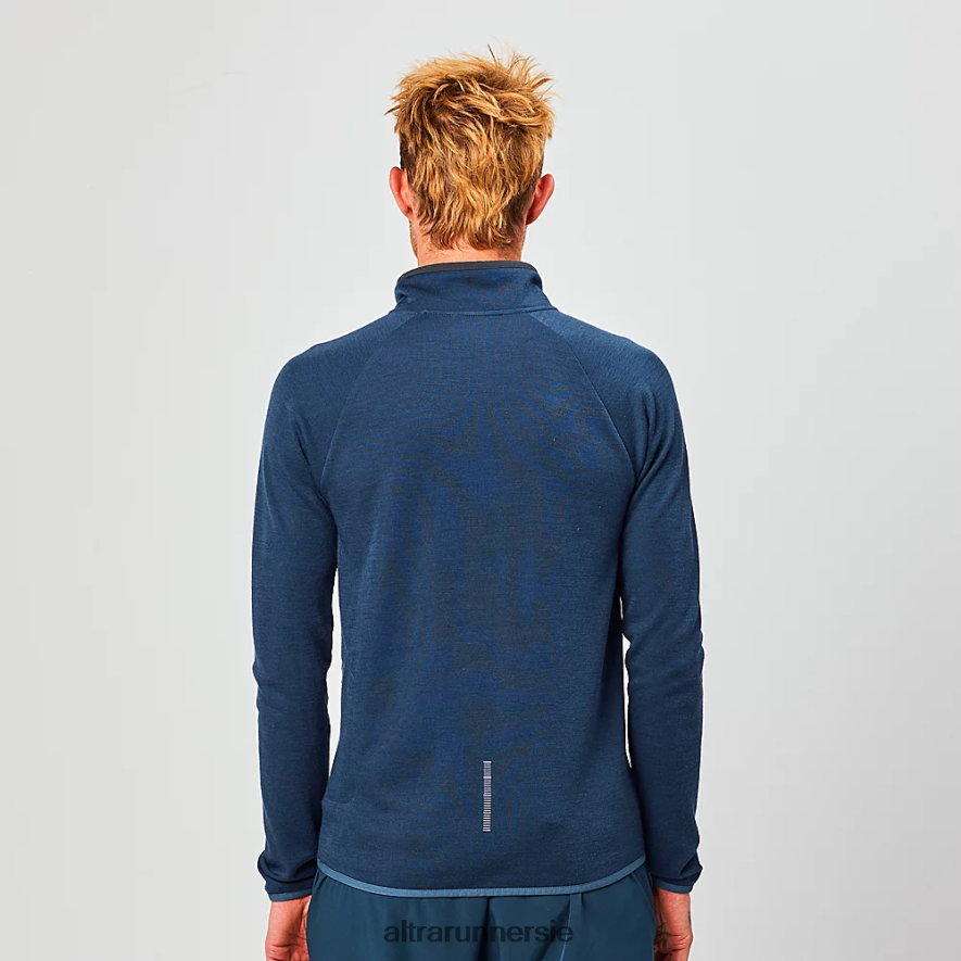 Altra ZZJJLB312 CORE MERINO WOOL 1/2 ZIP Men Tops Navy