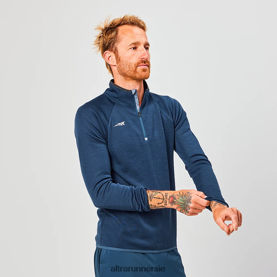 Altra ZZJJLB312 CORE MERINO WOOL 1/2 ZIP Men Tops Navy
