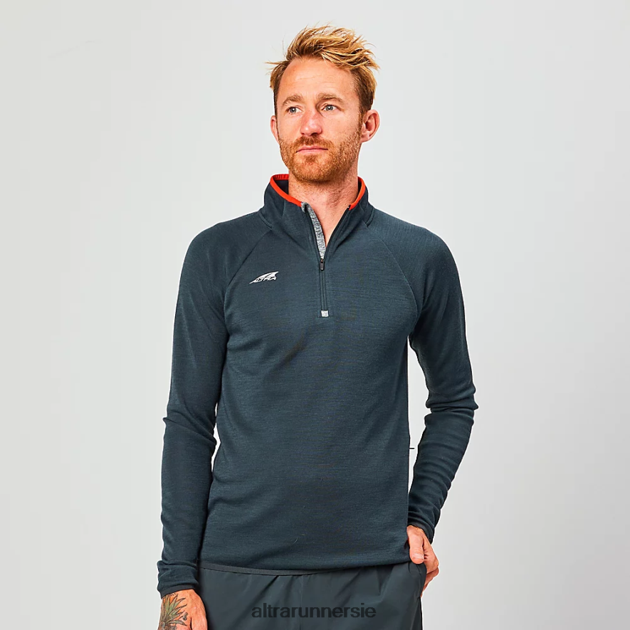 Altra ZZJJLB313 CORE MERINO WOOL 1/2 ZIP Men Tops Black