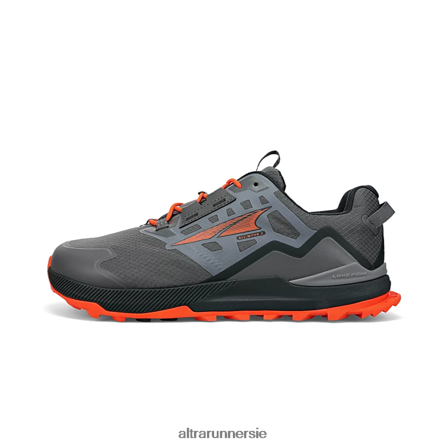 Altra ZZJJLB218 LONE PEAK ALL-WTHR LOW 2 Men Trail Shoes Gray/Orange