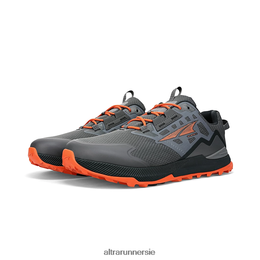 Altra ZZJJLB218 LONE PEAK ALL-WTHR LOW 2 Men Trail Shoes Gray/Orange