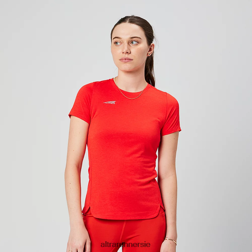 Altra ZZJJLB132 CORE SHORT SLEEVE TEE Women Tops Fiery Red Heather