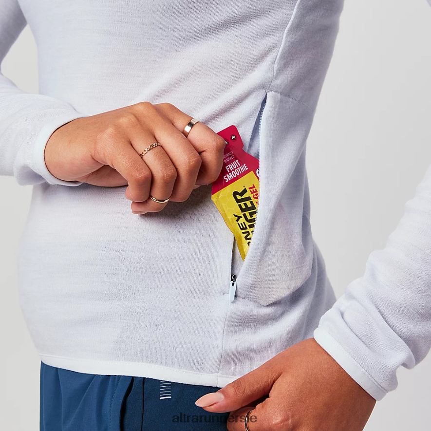 Altra ZZJJLB136 CORE MERINO WOOL 1/2 ZIP Women Tops Light Blue