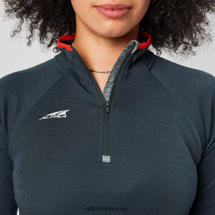 Altra ZZJJLB137 CORE MERINO WOOL 1/2 ZIP Women Tops Black