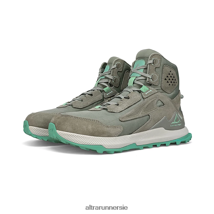 Altra ZZJJLB38 LONE PEAK HIKER 2 Women Trail Shoes Gray/Green