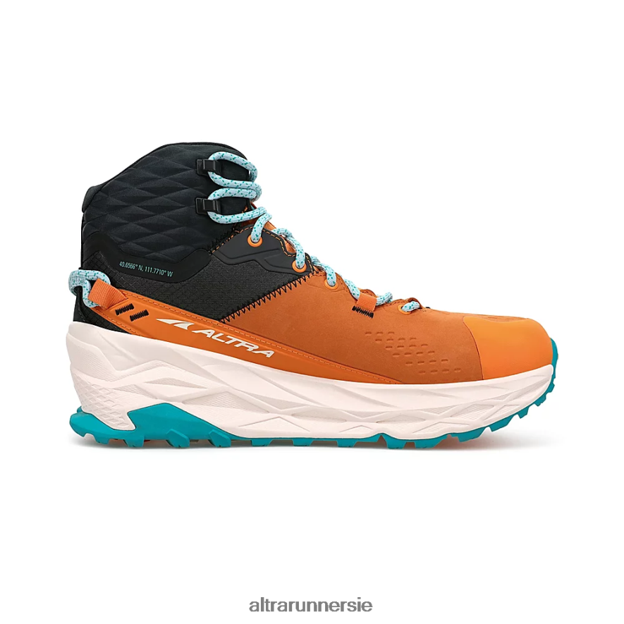 Altra ZZJJLB42 OLYMPUS 5 HIKE MID GTX Women Trail Shoes Orange/Gray